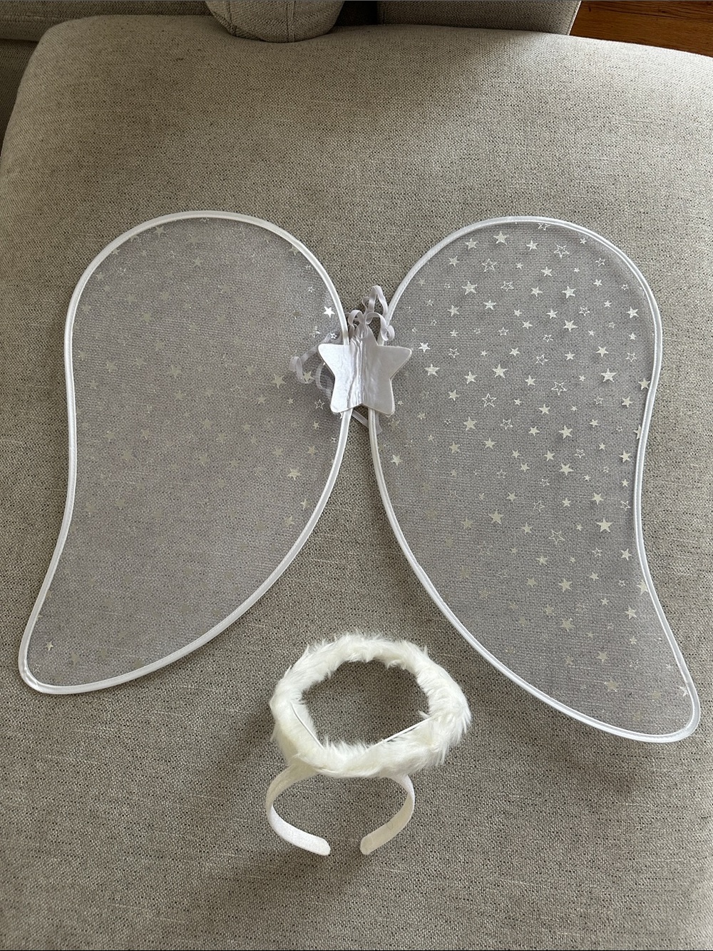 ASOS Angel Wing Halloween Costume with Halo Crown Headband